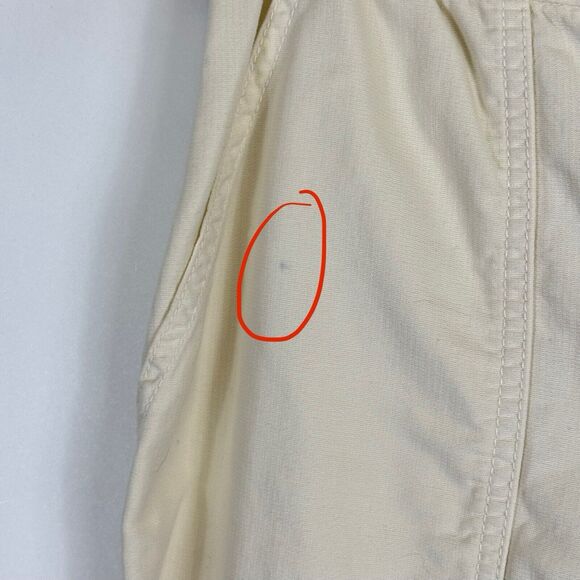 Madewell Cream Beige Drawstring Paper Bag Tapered Ankle‎ Pants Women's XS - Picture 6 of 8